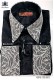 Black shirt floral jacquard 40078-2785-8072 Ottavio Nuccio Gala.