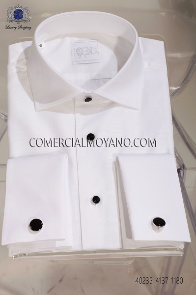Camisa blanca diseño otoman 40235-4137-1180 Ottavio Nuccio Gala.