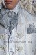 White jacquard shirt with silver lace 40079-2785-1070 Ottavio Nuccio Gala.
