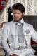 White satin shirt with silver floral embroidery 40053-4060-1073 Ottavio Nuccio Gala.
