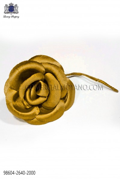 Gold satin flower 98604-2640-2000 Ottavio Nuccio Gala.