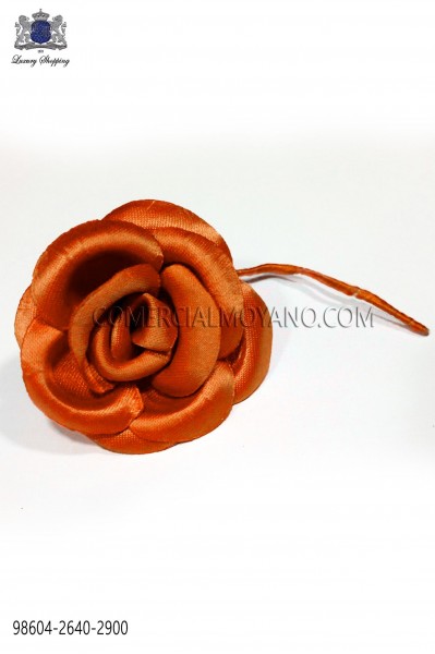 Orange satin flower 98604-2640-2900 Ottavio Nuccio Gala.