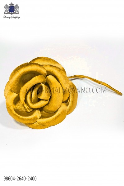 Gold-tone satin flower 98604-2640-2400 Ottavio Nuccio Gala.