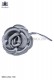 Steel gray satin flower 98604-2640-7100 Ottavio Nuccio Gala.