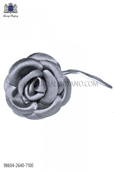 Flor raso gris acero 98604-2640-7100 Ottavio Nuccio Gala.
