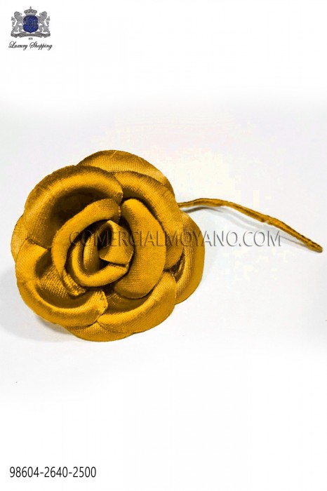 Yellow satin flower 98604-2640-2500 Ottavio Nuccio Gala.
