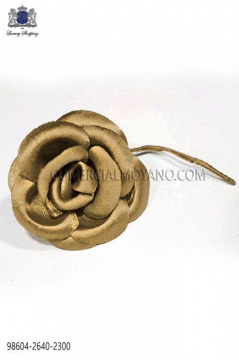 Light bronze satin flower 98604-2640-2300 Ottavio Nuccio Gala.