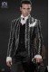 Baroque Italian silver/black wedding suit