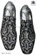 Silver and black jacquard slipper shoes 98007-5146-8100 Ottavio Nuccio Gala.
