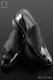 Black baroque shoes with gray brocade fabric 98040-5259-8080 Ottavio Nuccio Gala.