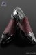 Black baroque shoes with red brocade fabric 98040-5259-3080 Ottavio Nuccio Gala.