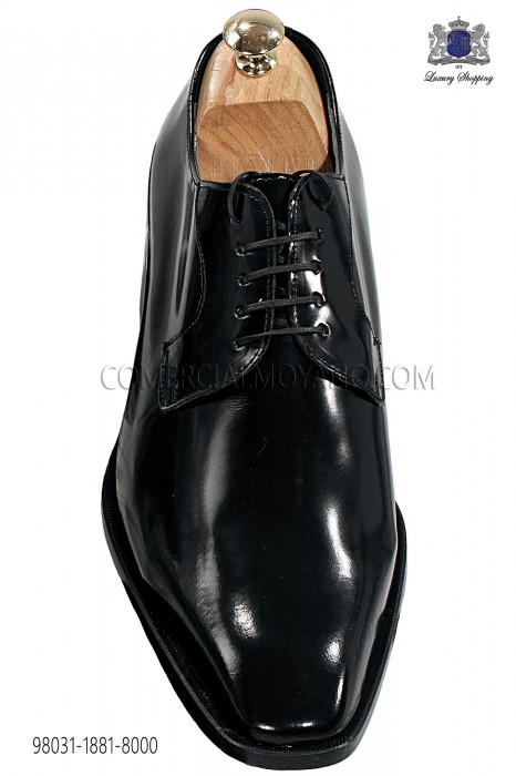 Zapatos negros de cordones en cuero 98031-1881-8000 Ottavio Nuccio Gala.