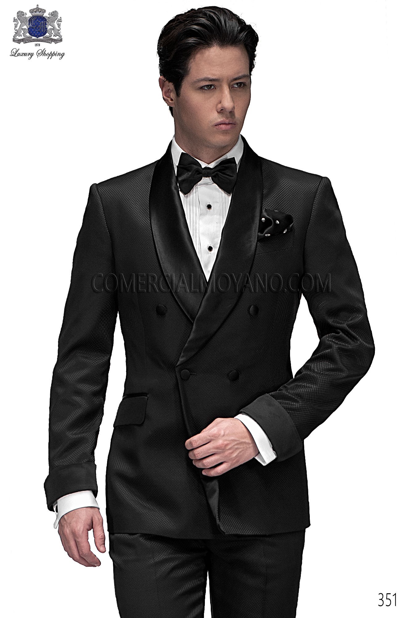 Black Tie black men wedding suit model 351 Mario Moyano