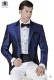 Italian blue silk wedding tuxedo