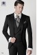 Black groom suit in pure wool 746 Mario Moyano