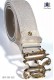 Cinturon piel adamascado beige hebilla ON 98191-1987-2020 Ottavio Nuccio Gala.