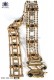 Gold-tone metal belt with gold crystals 98190-7082-2200 Ottavio Nuccio Gala.