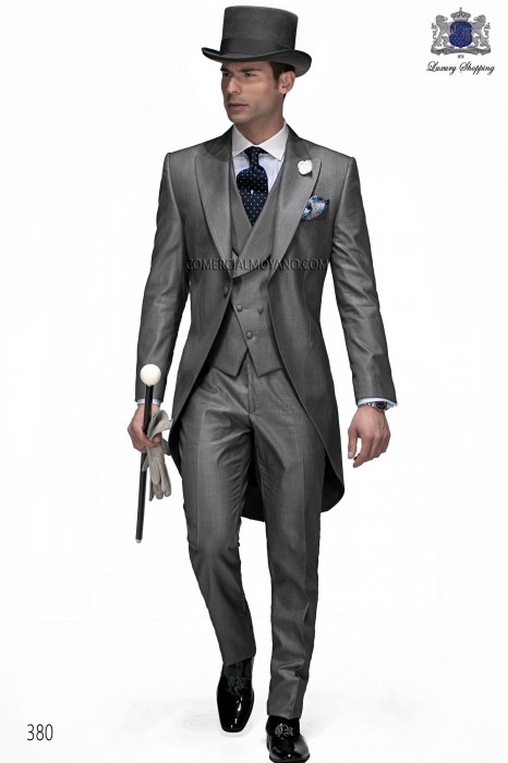 gray wool morning suit 380 Mario Moyano