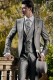 Bespoke gray groom morning suit elegant slimfit fit 904 Mario Moyano