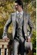Jaquette de marié gris fil-a-fil élégante coupe slim 904 Mario Moyano