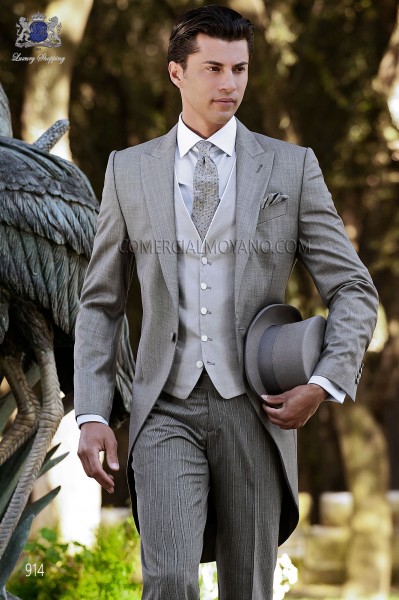 Gentleman gray men wedding suit style 914 Mario Moyano