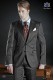 bespoke gray wedding pinstripe suit 878 Mario Moyano