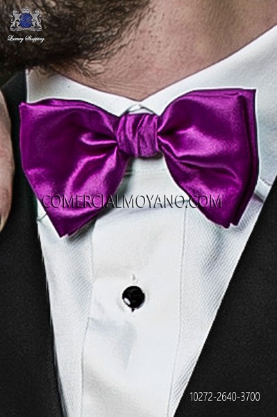 Purple satin bow tie 10272-2640-3700 Ottavio Nuccio Gala.