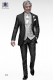 Italian gray short frock coat wedding suit