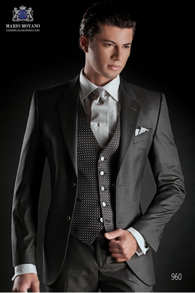 Gentleman gray men wedding suit style 960 Mario Moyano