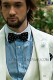 Blue and white polka dots silk bow tie and handkerchief set 56572-2874-5000 Ottavio Nuccio Gala.
