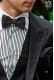 Black and white polka dots silk bow tie and handkerchief set 56572-2846-8100 Ottavio Nuccio Gala.
