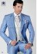 Sky blue shantung beach groom suit Mario Moyano 785