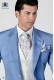 Sky blue shantung beach groom suit 785 Mario Moyano