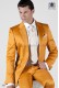 Gold-tone cotton satin men suit