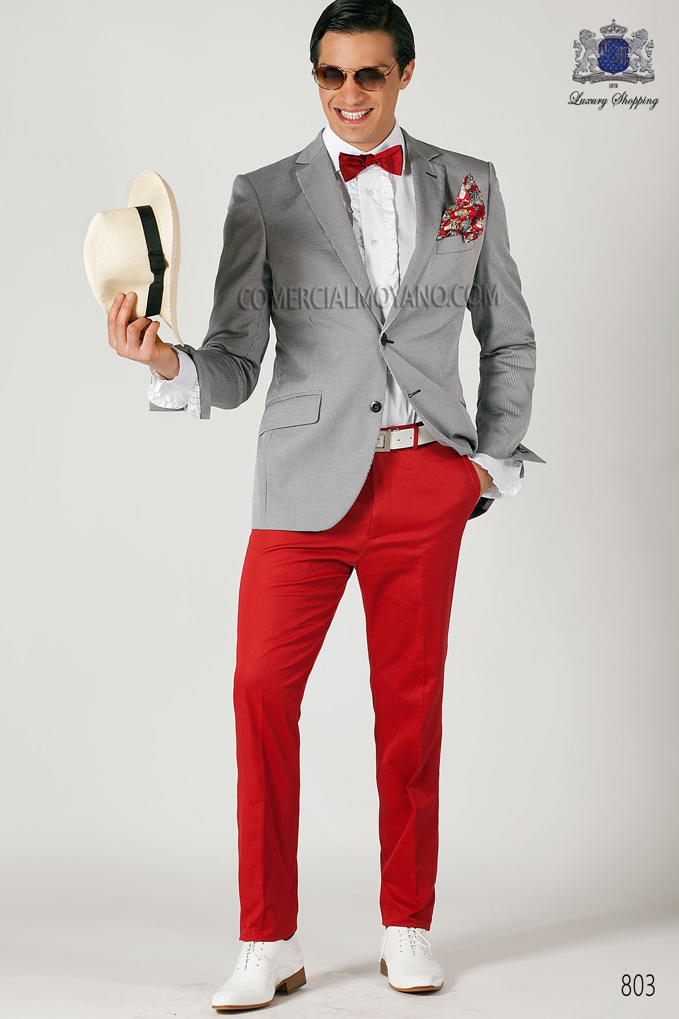 Hipster black men wedding suit model 803 Mario Moyano