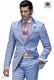 Sky blue cotton fashion men suit