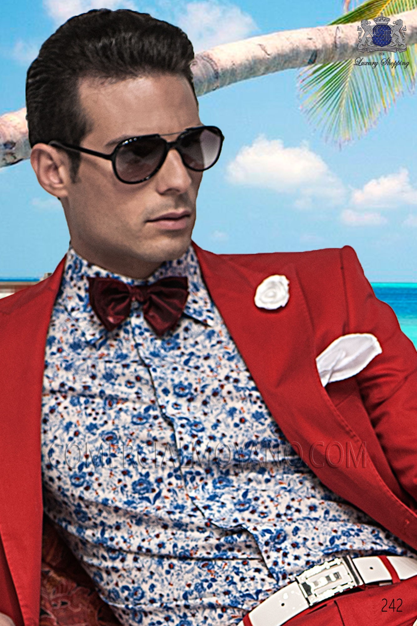 Hipster rojo men wedding suit, model: 242 Mario Moyano Hipster Collection