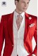 Red satin cotton fashion men frock coat