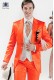 Traje moda naranja en algodón satén 798 Ottavio Nuccio Gala