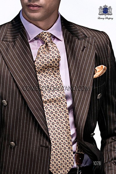 Golden tie with design 10103-9000-2099 Ottavio Nuccio Gala.