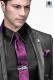 Purple lurex tie and handkerchief 56560-2645-3371 Ottavio Nuccio Gala.