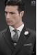 Black silk tie & handkerchief 56502-2840-8000 Ottavio Nuccio Gala.