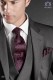 Fuchsia jacquard silk tie and handkerchief 56502-2837-8500 Ottavio Nuccio Gala.