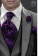 Purple ascot tie and handkerchief 56577-2645-3300 Ottavio Nuccio Gala.