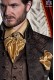 Gold lace foulard with handkerchief 56543-2766-2200 Ottavio Nuccio Gala.
