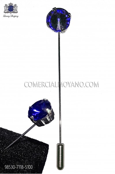 Sapphire crystal rhinestone pin 98530-7118-5100 Ottavio Nuccio Gala.
