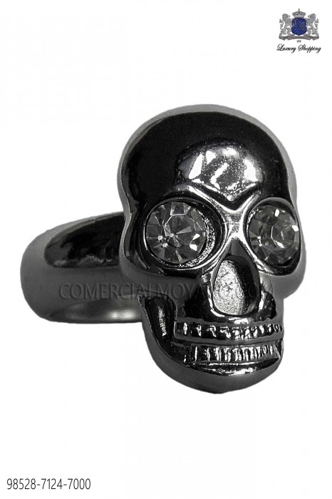 Dark silver skull ring 98528-7124-7000 Ottavio Nuccio Gala