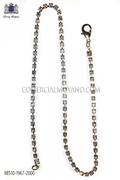 Gold chain with strass cystals 98510-1967-2000 Ottavio Nuccio Gala.
