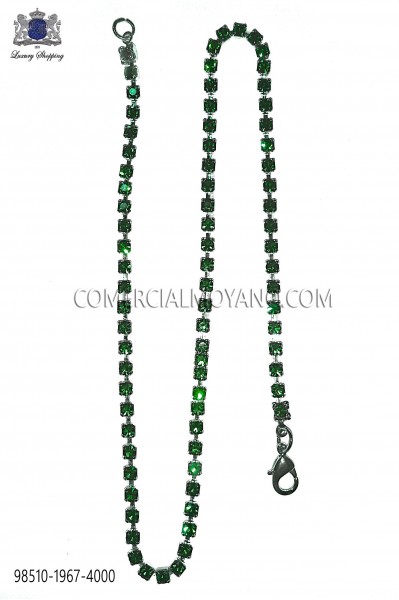 Green crystal chain 98510-1967-4000 Ottavio Nuccio Gala.