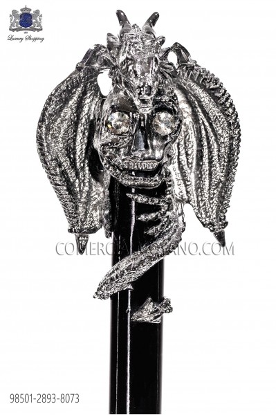 Black cane with dragon knob 98501-2893-8073 Ottavio Nuccio Gala.
